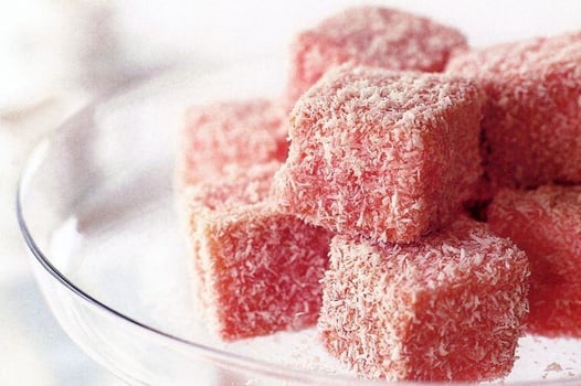 Raspberry Lamingtons